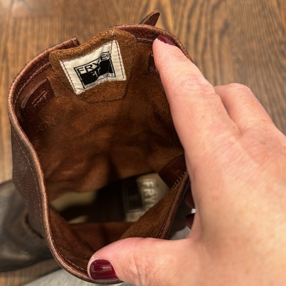 Women’s Bronze Frye Booties - Picture 3 of 4